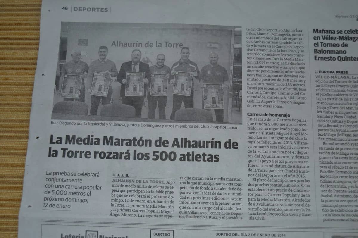 El SUR también con nuestra Media Maratón