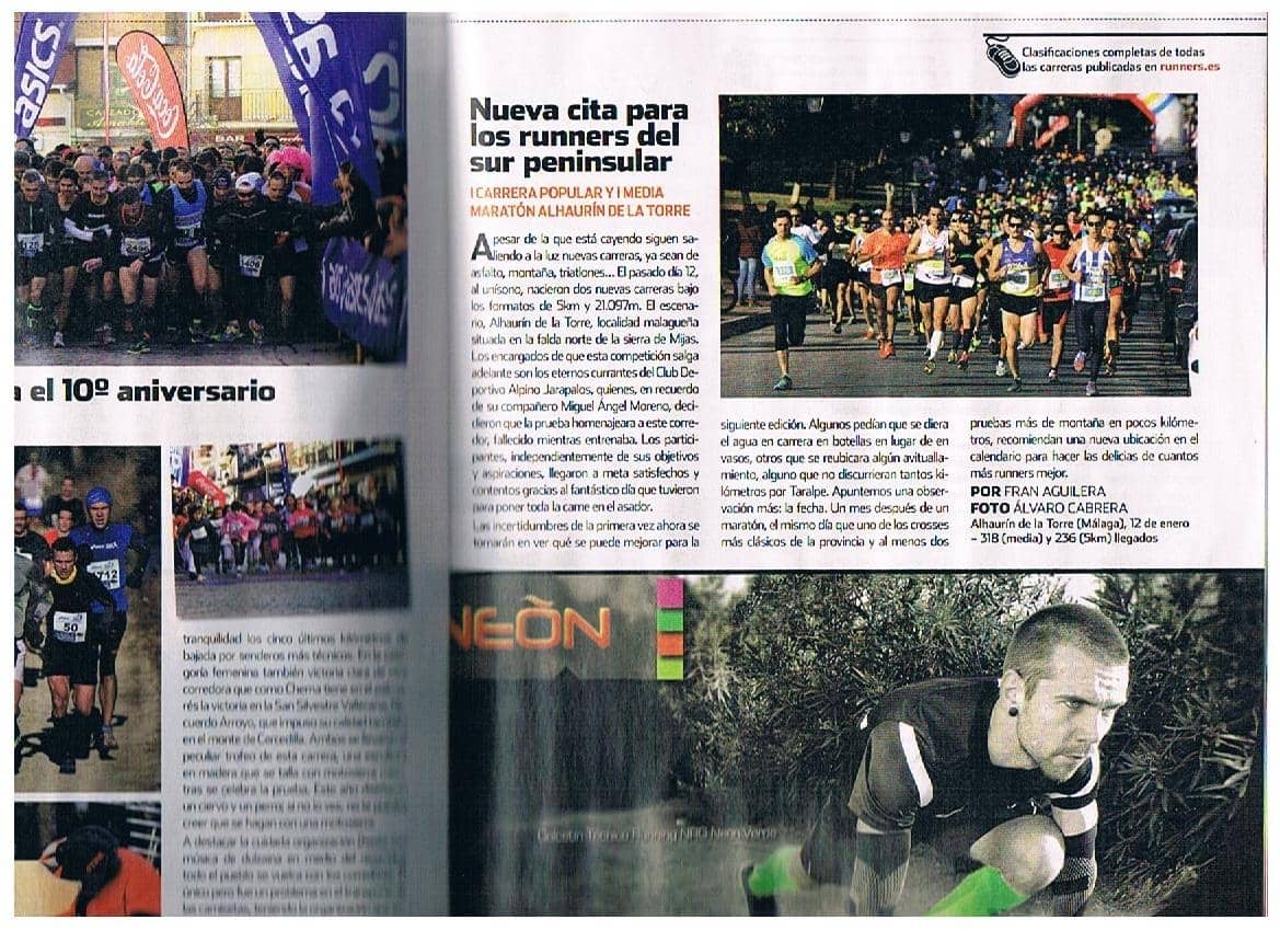 La prensa especializada y la I Media Maratón de Alhaurín de la Torre