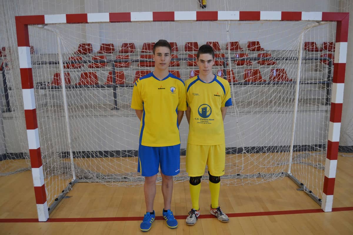 Adrián y José Manuel Jiménez, campeones de Andalucía de futbol sala