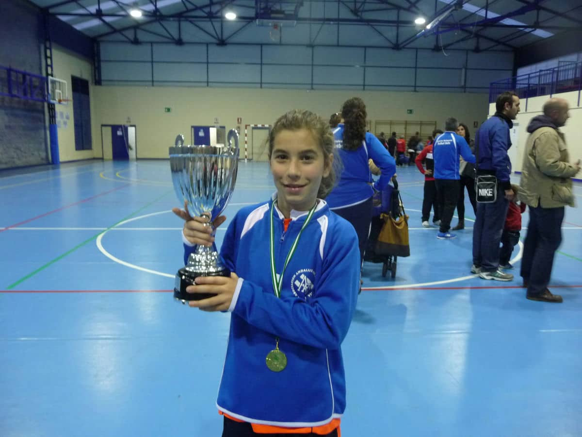 Eva González, campeona de Andalucía de fútbol sala