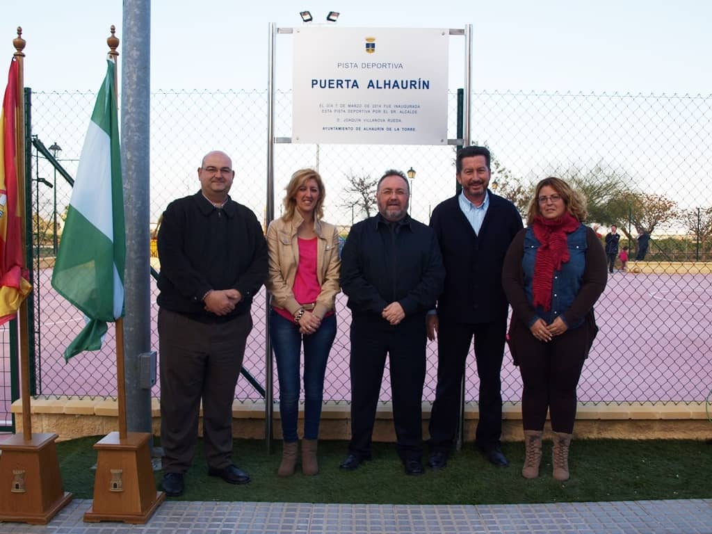 Inaugurada la nueva pista polideportiva de la urbanización Puerta Alhaurín