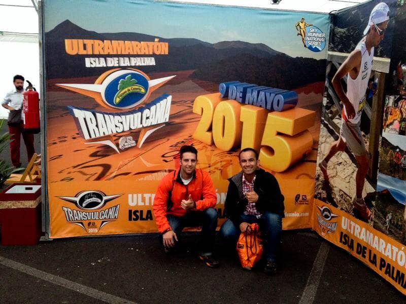 Juanma del Moral y Manuel Gutiérrez en la Transvulcania de la Isla de Palma