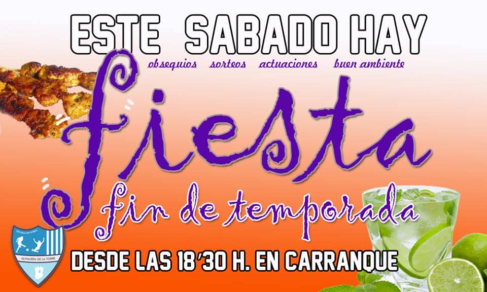 Fiesta de fin de temporada en la Escuela de Fútbol Alhaurín de la Torre.