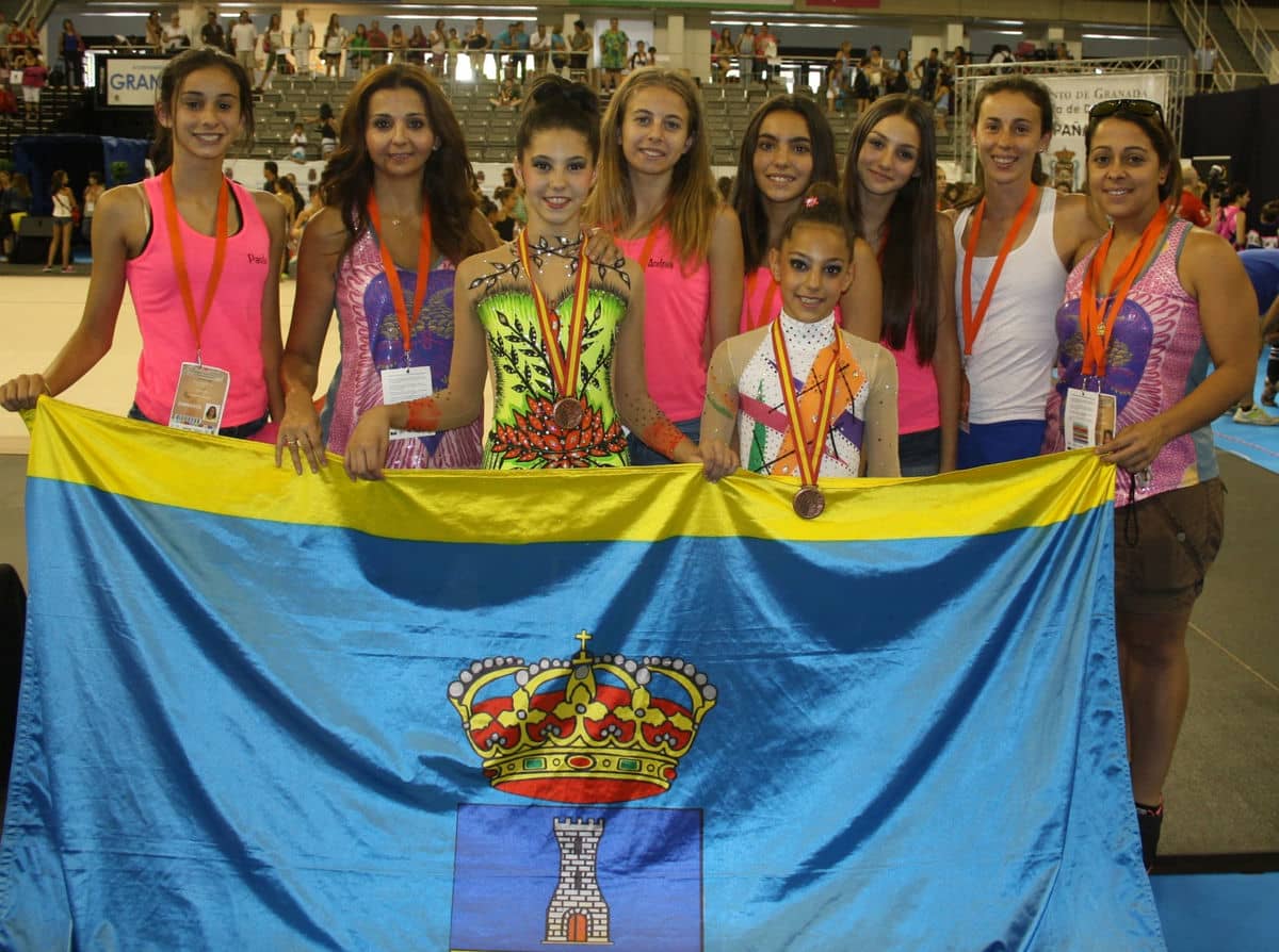 Grandes resultados de la rítmica de Alhaurín de la Torre en el Campeonato de España