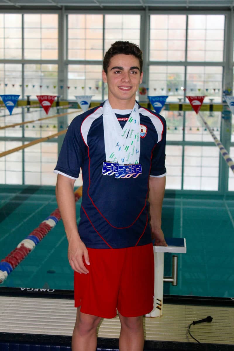 El alhaurino Marco Álvarez consigue 6 medallas en el Campeonato de Andalucía Infantil de natación