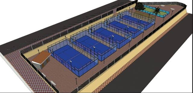 El nuevo recinto de pádel de Ermita del Cerro incluirá una pista de fútbol de 3 por 3