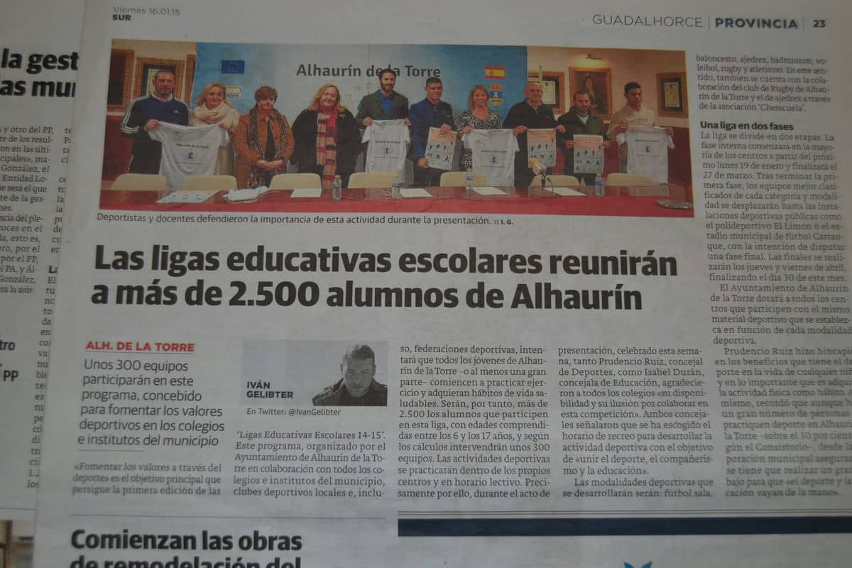 Las Ligas Educativas Escolares en la prensa provincial