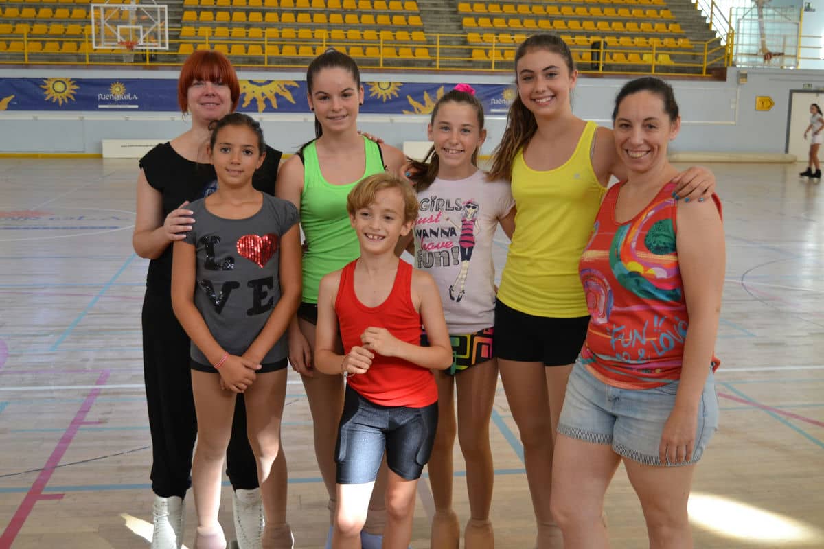 Patinadores de Alhaurín de la Torre, en un curso de tecnifiación de la R.F.E.P.