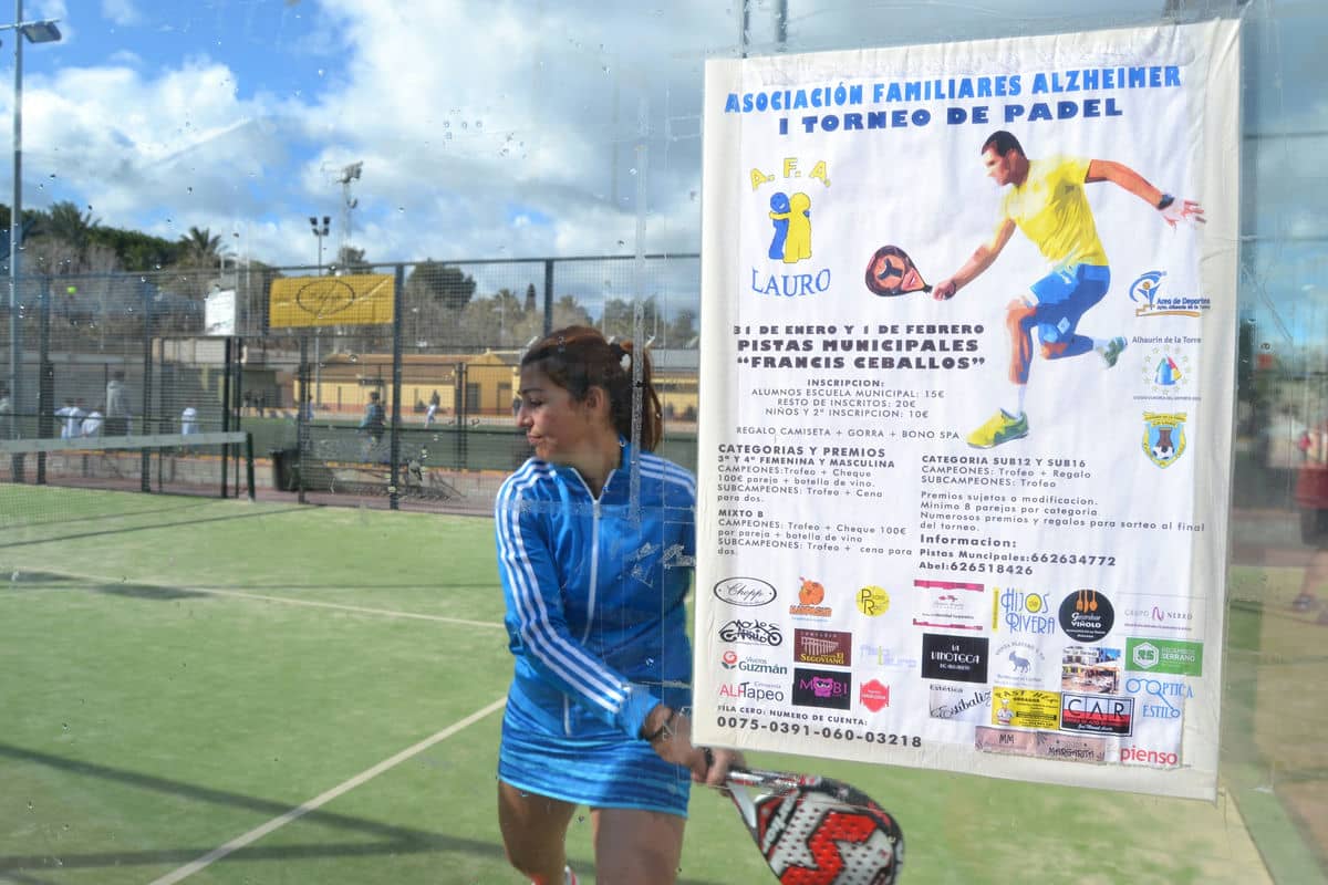 Gran éxito del I Torneo de pádel Asociación Familiares del Alzhéimer