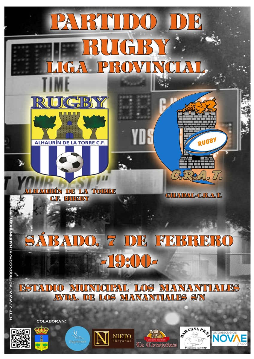 Los Manantiales acoge este sábado el partido entre los dos clubes de rugby de Alhaurín de la Torre
