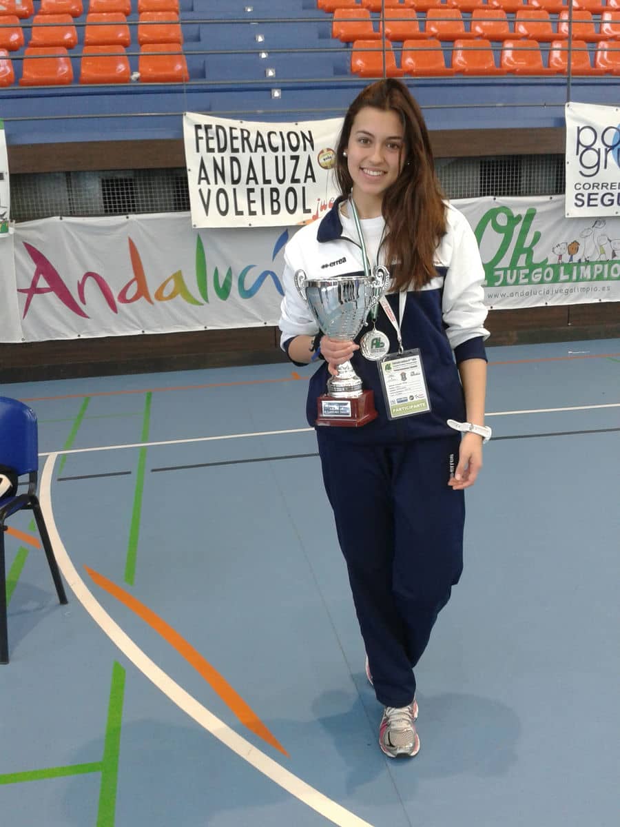La alhaurina Cristina Martínez subcampeona de Andalucía con la selección malagueña cadete de voley