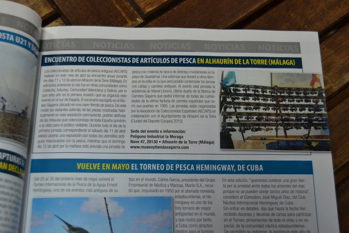 La prensa especializada de pesca acogió el Encuentro de Coleccionistas de Alhaurín de la Torre