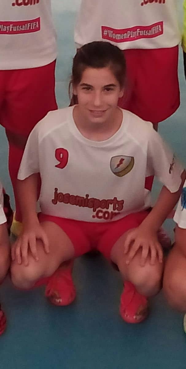 Eva González, campeona de Andalucía Infantil de fútbol sala