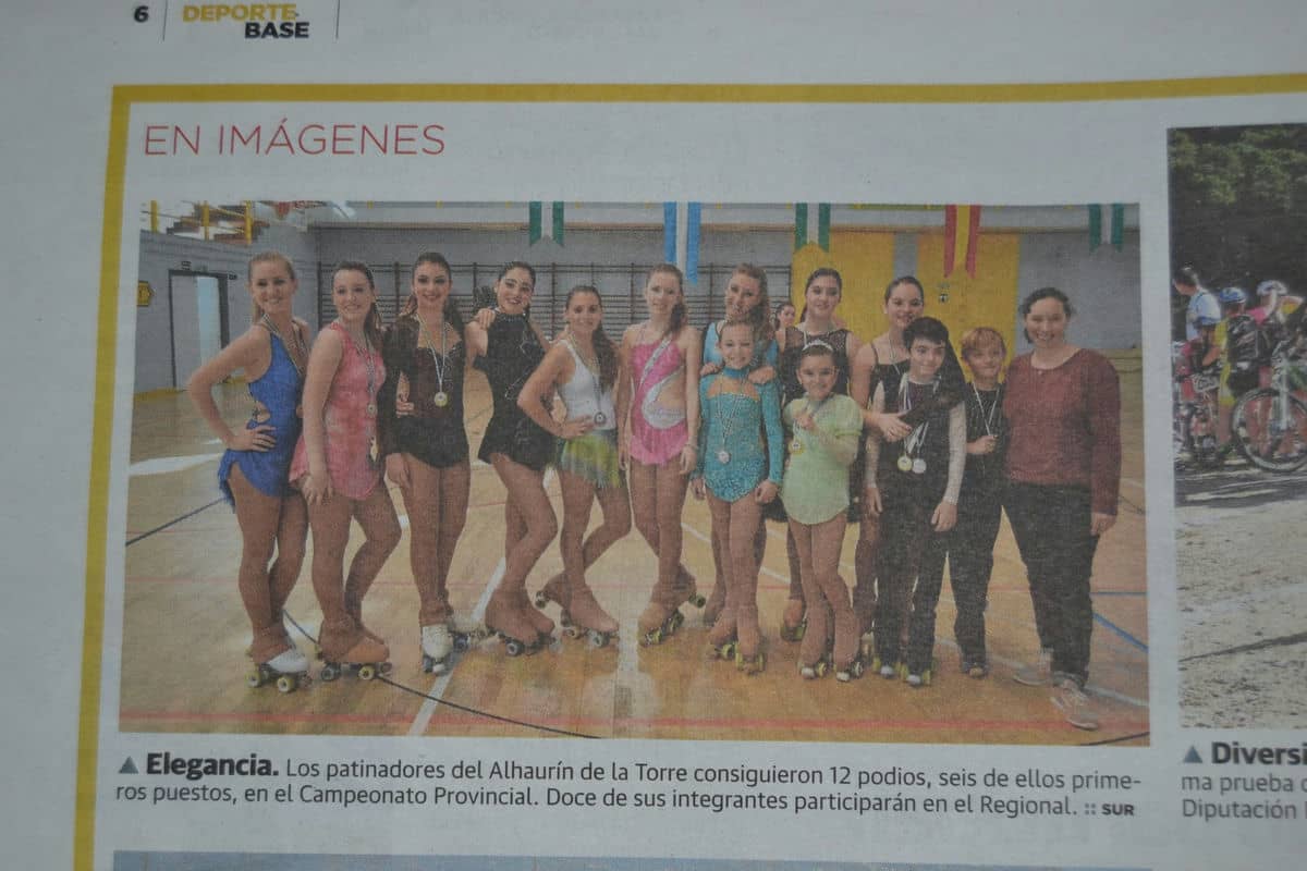 El patinaje artístico de Alhaurín de la Torre en el Diario SUR