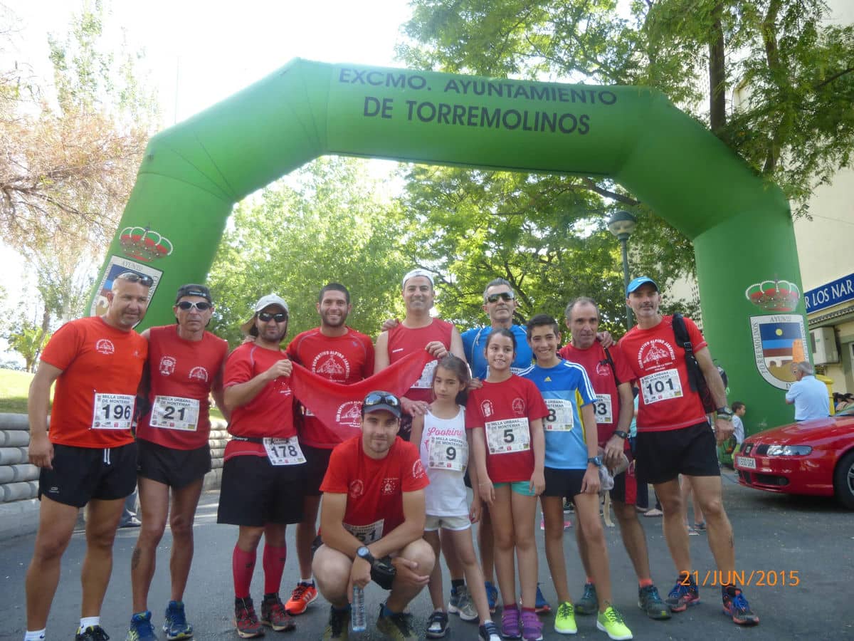 Nueve atletas del C.D. Alpino Jarapalos en la Milla Urbana de Montemar