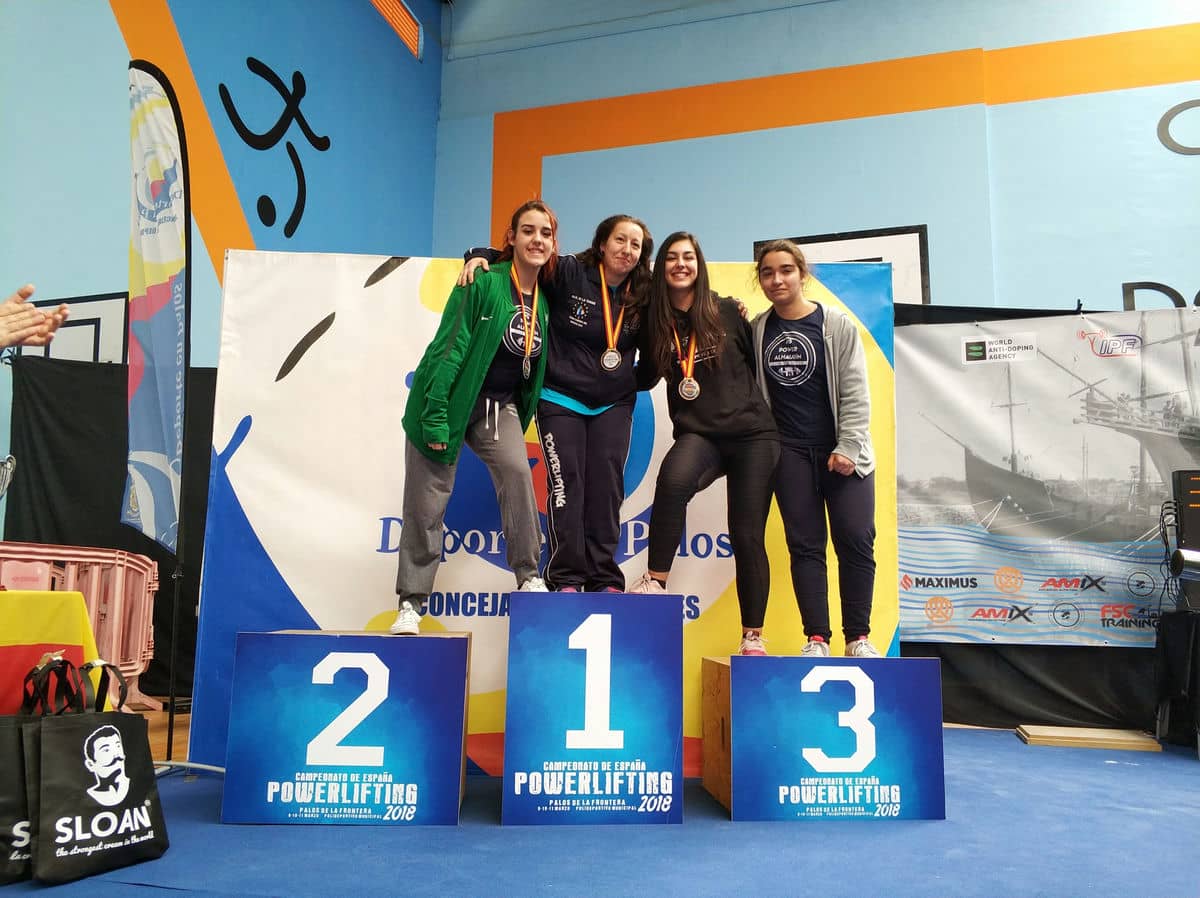 Excelente actuación del powerlifting de Alhaurín de la Torre en el Campeonato de España