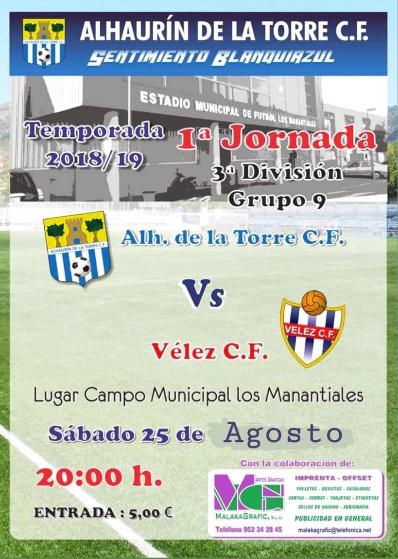 Ya hay fecha para el primer partido del Tercera División Alhaurín C.F. No hagáis planes para esta tarde.
