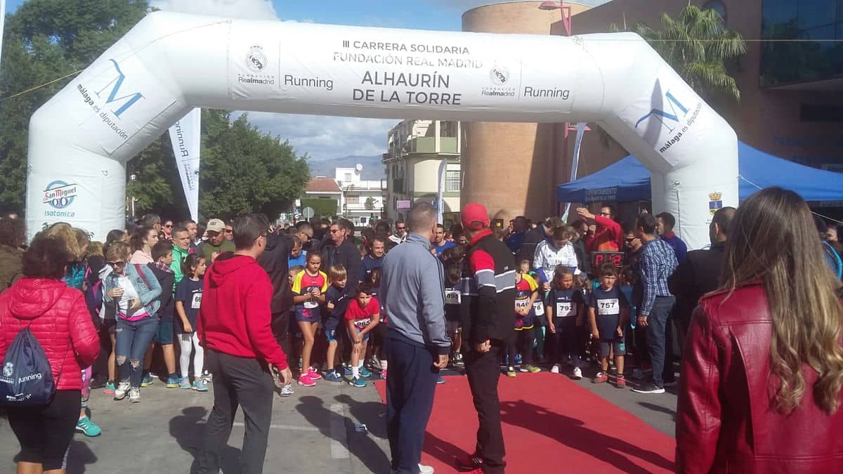 Han sido muchos los peques de Alhaurín que han decidido participar en la tercera edición de la Carrera Solidaria Fundación Real Madrid