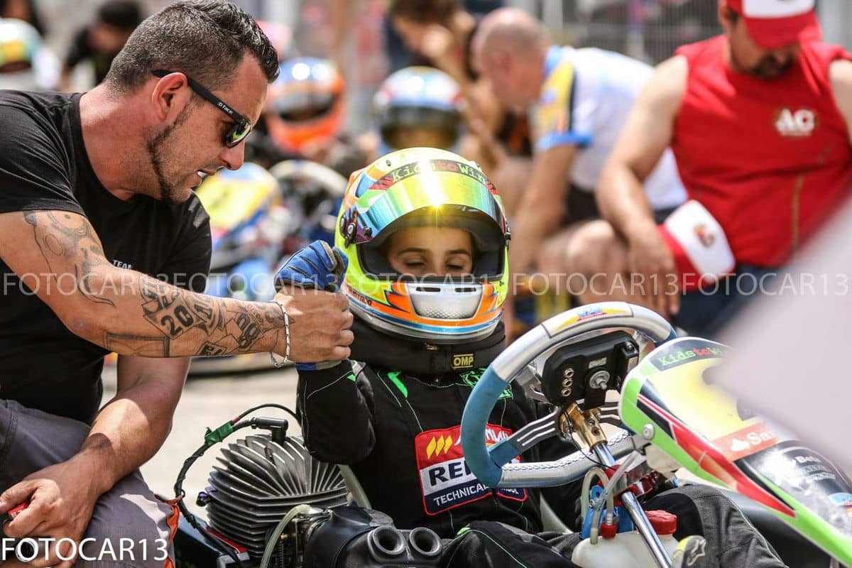 El joven piloto de karting Alberto Hurtado se juega el título nacional este fin de semana