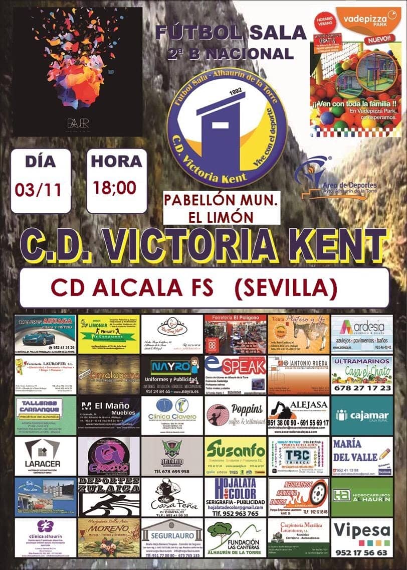 Esta tarde, a las 18:00, el Victoria Kent Fútbol Sala te espera en El Limón