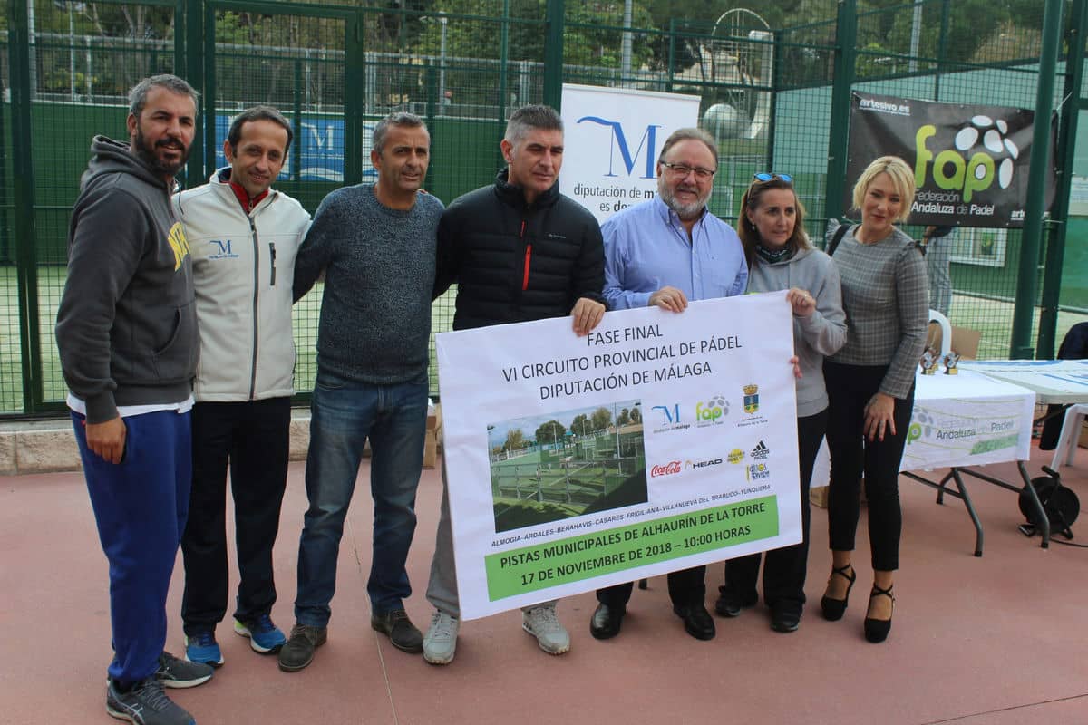 El VI Circuito Provincial de Pádel elige Alhaurín de la Torre como sede para la fase final
