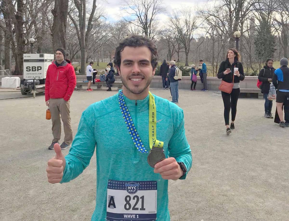 Un joven de Alhaurín de la Torre participa en el Medio Maratón de Nueva York