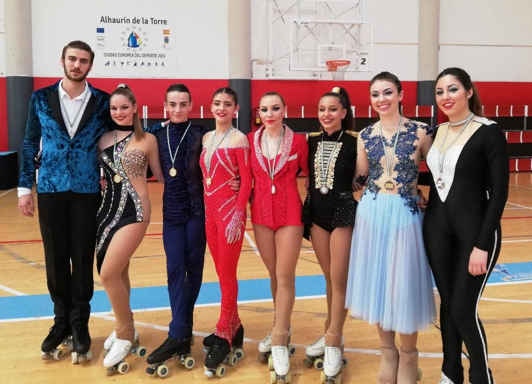 8 preseas para los patinadores locales en el provincial celebrado en Alhaurín de la Torre