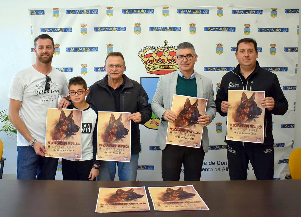 Alhaurín de la Torre albergará por primera vez una exposición monográfica de perros pastor alemán