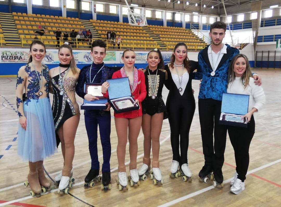 7 medallas para el patinaje de Alhaurín de la Torre en el Campeonato de Andalucía de solo danza