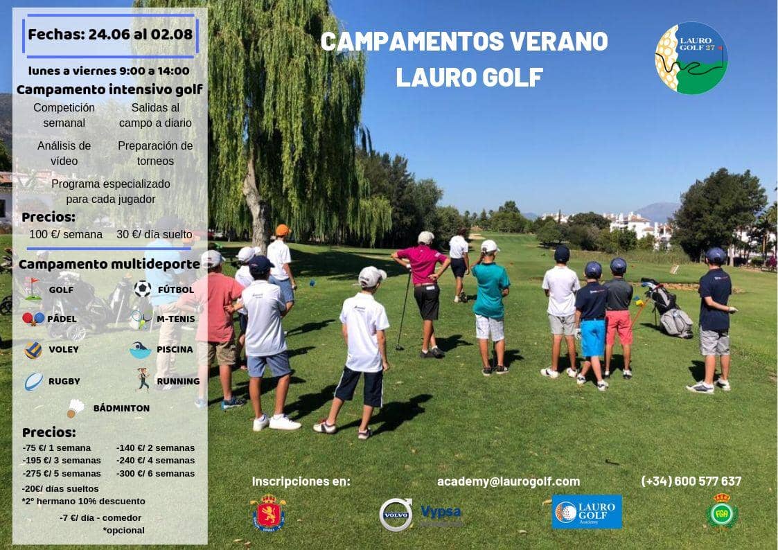 Se acercan las vacaciones y Lauro Golf ya tiene preparado un divertido campamento para los más peques