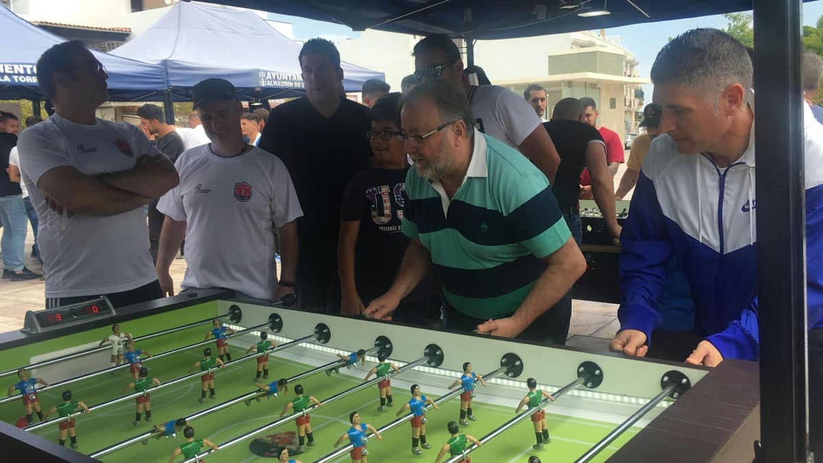 La Plaza de España ha acogido el Campeonato Nacional de Futbolín