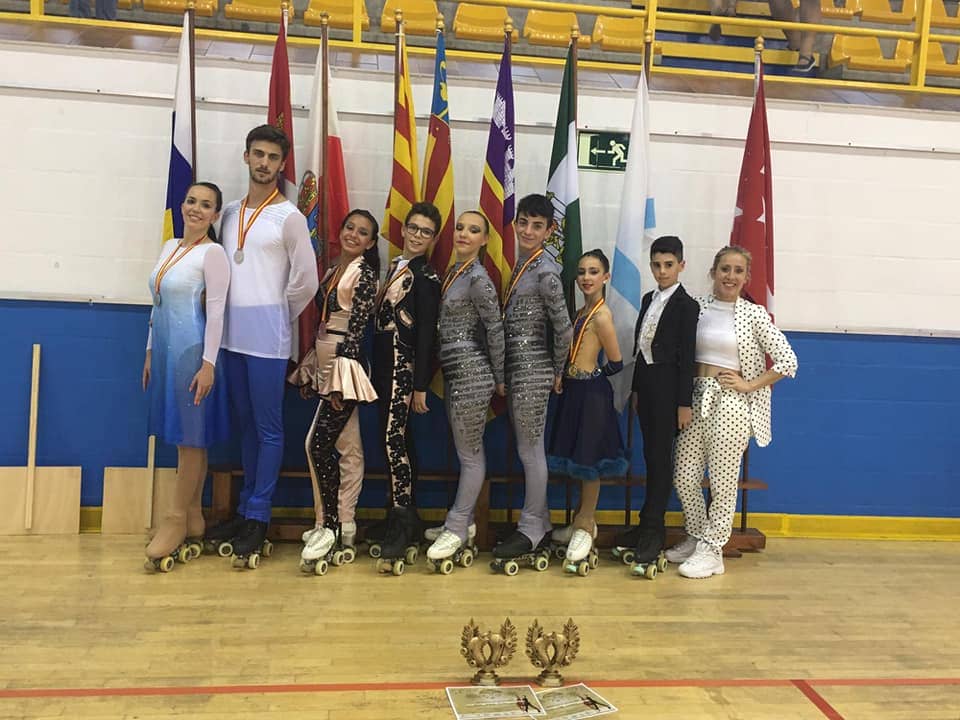 4 podios para el patinaje artístico de Alhaurín en el Campeonato de España de parejas