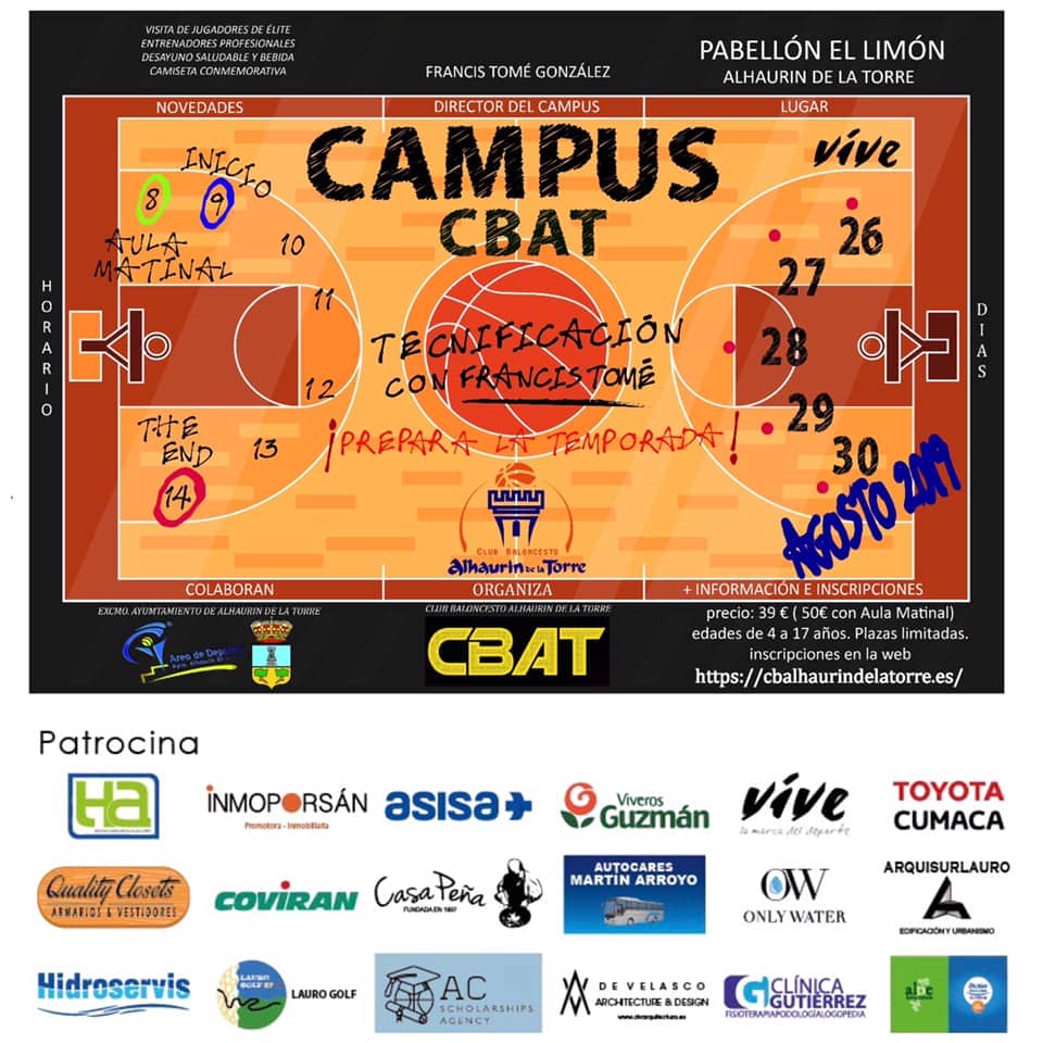 El lunes da comienzo el campus de tecnificación del CBAT