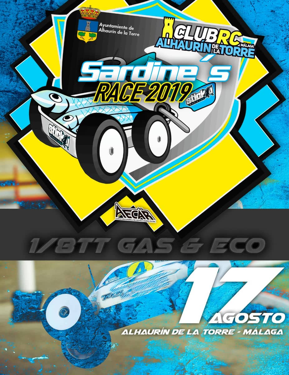 Este sábado los coches a radiocontrol volverán a zumbar a toda velocidad en la Carrera de la Sardina 2019