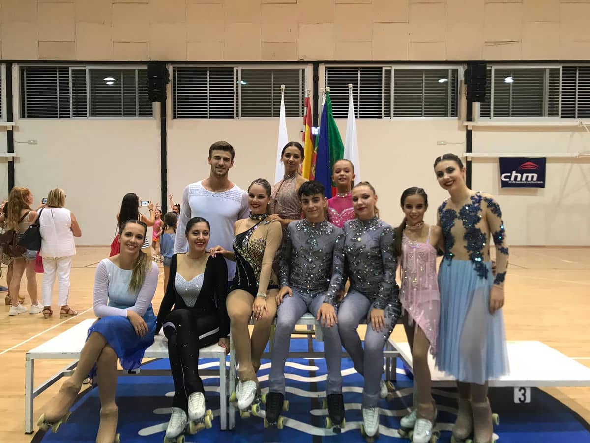 El club de patinaje artístico de Alhaurín de la Torre gana 9 medallas en el Iberia Roller Dance Cup 2019