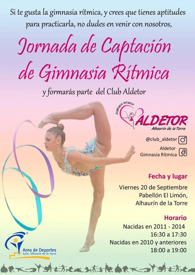 El club de gimnasia rítmica Aldetor organiza mañana una jornada de captación de nuevas deportistas en el Pabellón El Limón