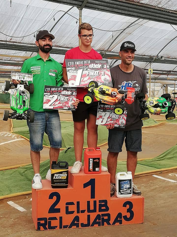 Podio completo para miembros del Club Radio Control Alhaurín de la Torre en el Campeonato de Andalucía de La Jara