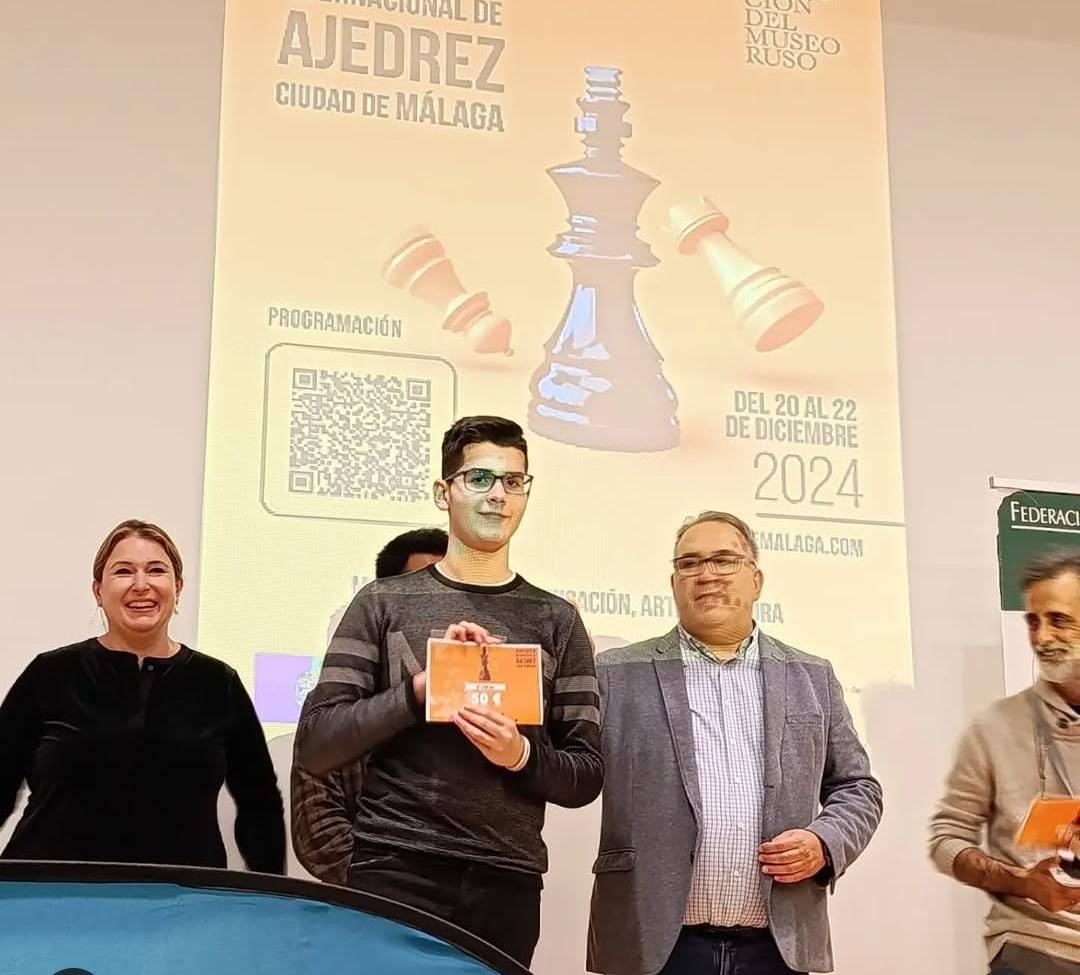 Adrián Sánchez subcampeón local en el XVIII Open Internacional SUB2400 de Málaga
