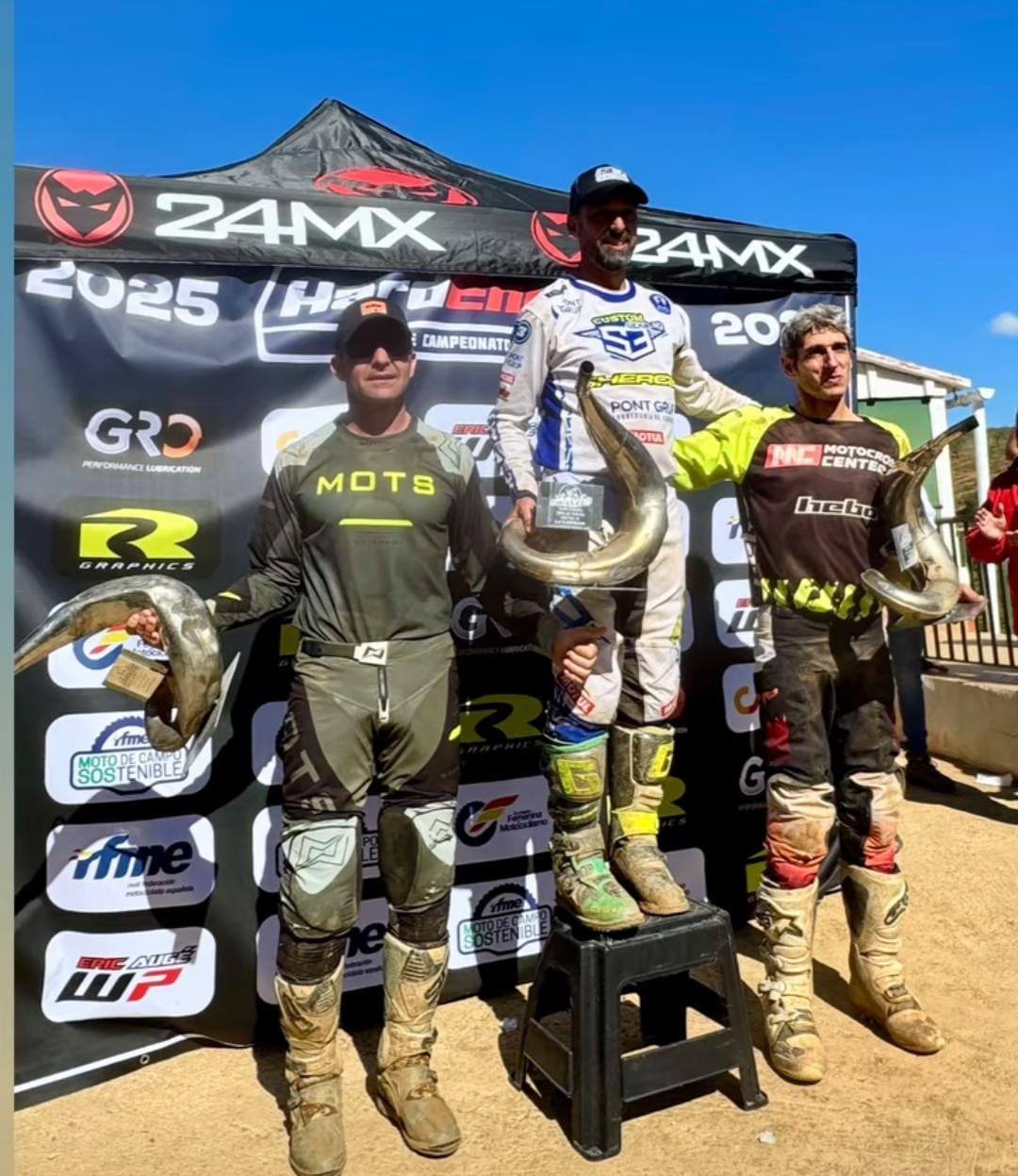 Juan Francisco Carrillo y David Fernández Chaves suben al podio en la primera prueba de la Copa de España de Hard Enduro