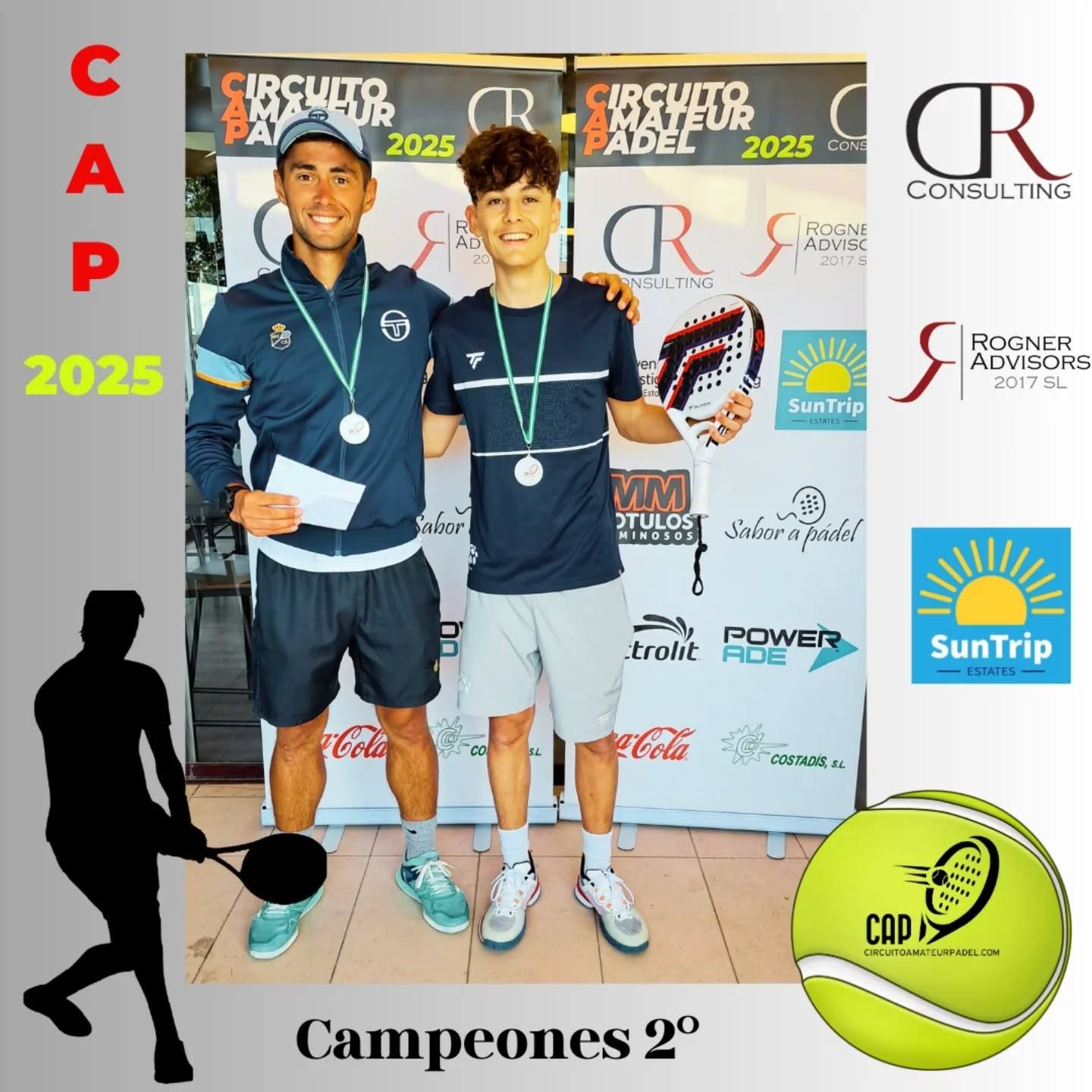 Leo Mancebo Gámez, ganador del 2º CAP Raquetas de Mijas
