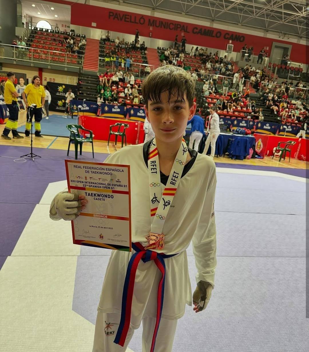 Rafael Sánchez, del CD Monfrino, medalla de Bronce en el Open Internacional de España